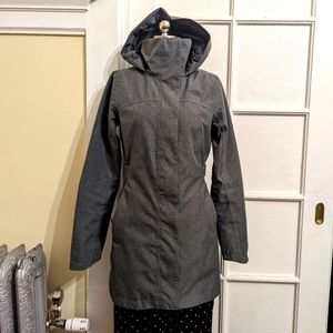 Gray Northface Laney Raincoat Trenchcoat